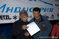 Ринат Алиев - главный судья и организатор (слева) и Александр Гиценко - врач соревнований (справа)